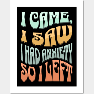 Funny Anxiety Posters and Art